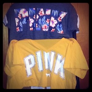 Bundle of 2 vs pink crop tops
